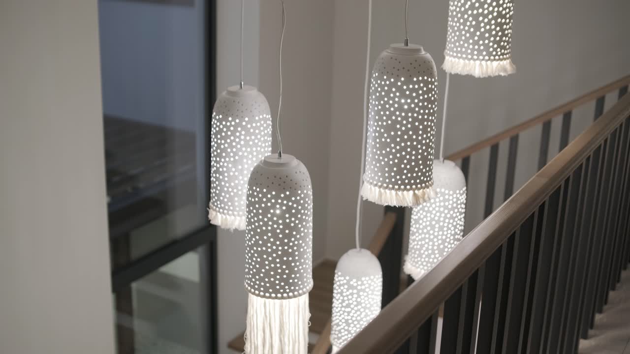 세라 조명 - 7 천장 색조 - 매달린 조명 - 천장 조명 - 현대 들리어