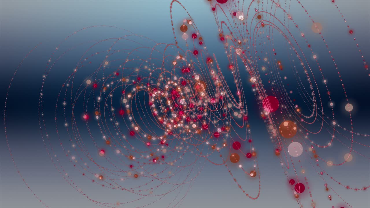 animación fantástica con objeto de rayas de partículas en cámara lenta, 4096x2304 bucle 4k