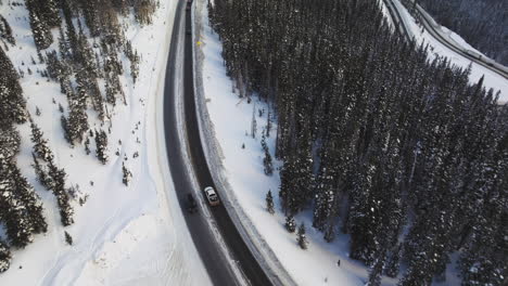 aerial views of winding roads in the colorado rocky mountains