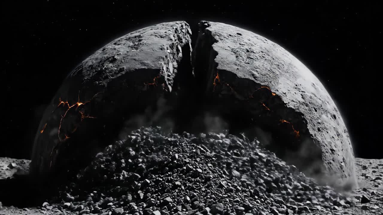 Planet Cracking Destruction