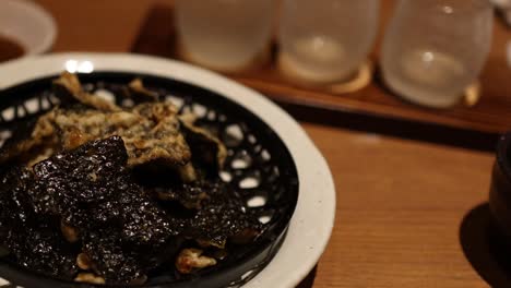 crispy fried seaweed snacks