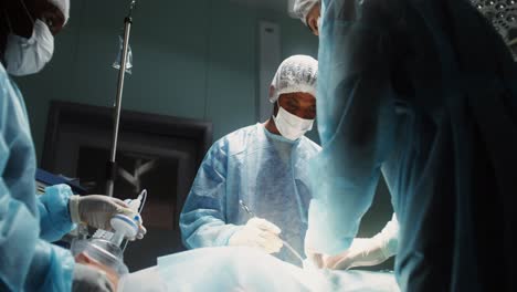 surgical procedure in an operating room