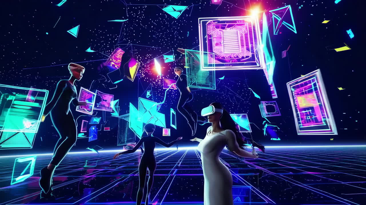 Immersive Virtual Reality Experience in a Futuristic Digital World