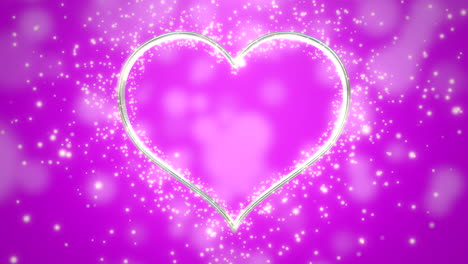 Closeup-pink-hearts-of-love-with-glitters