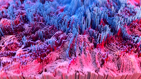 4k abstract topographic waveform.