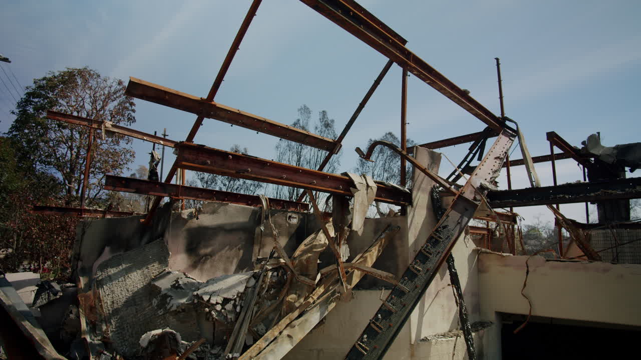 Aftermath of a Fire: Building Ruins