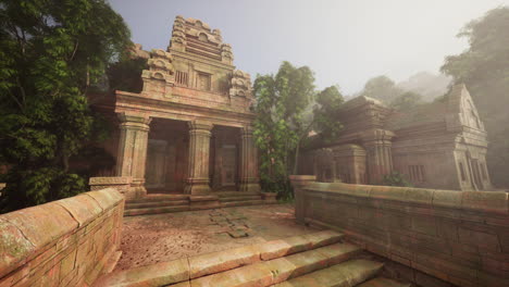 ancient temple ruins in the jungle