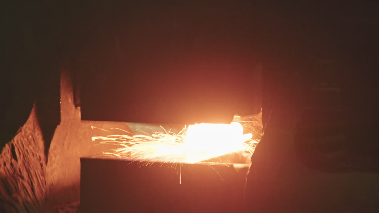 Forger Man Shaping Hot Steel
