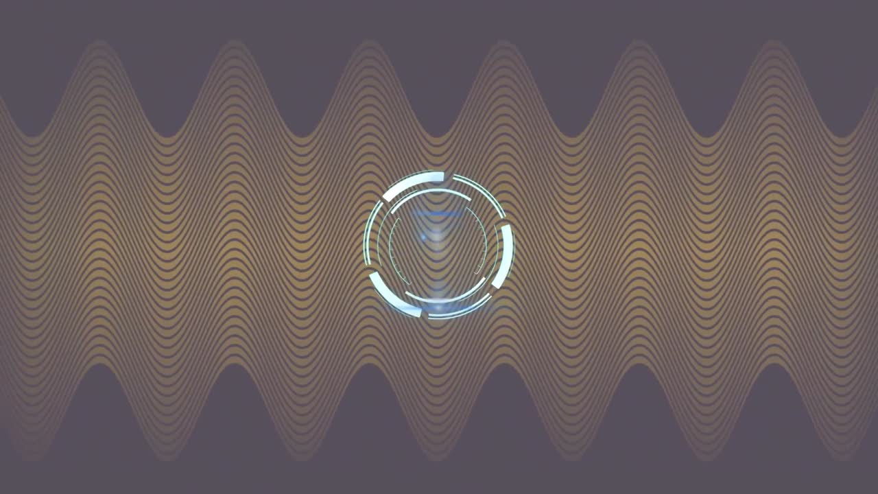 animación de la exploración del alcance en un fondo de patrón marrón