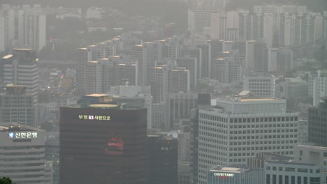 seoul skyline at sunset 16