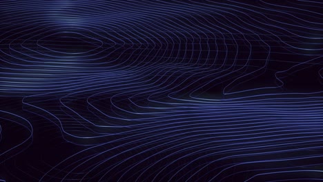 fondo abstracto azul brillante en 3d con ondas dinámicas. ilustración en 3d, renderización en 3d.