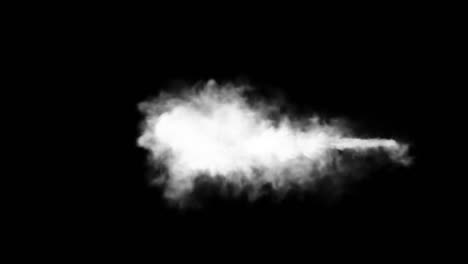 colorful smoke isolated on black background