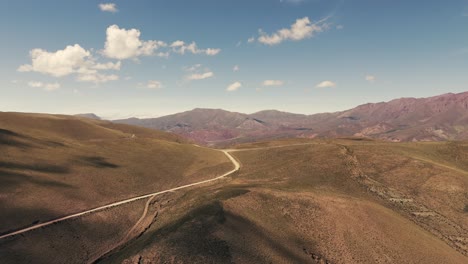 Road-over-4000-meters-above-sea-level-on-mountains-in-Jujuy,-Argentina,-near-Cerro-de-los-14-Colores,-also-known-as-Hornocal