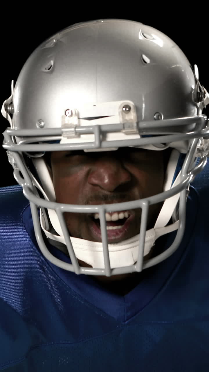 Giocatore di football americano in azione