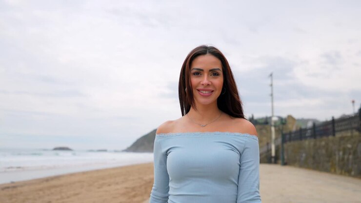 Mujer en la playa