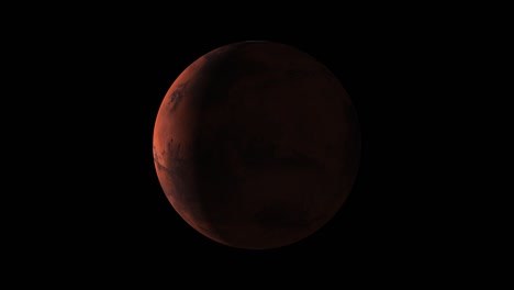 evolución del planeta marte 0 año a 2022. lapso de tiempo de la ecología, rotación del planeta rojo