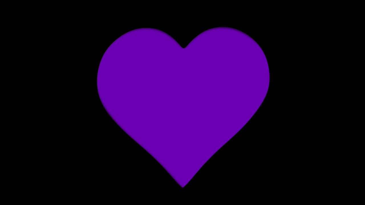 animación de fondo rotativo de rayas azules y amarillas sobre formas de corazón agujero en superficie negra