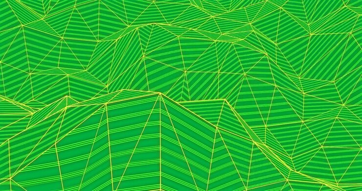 Animazione di forme in movimento su sfondo trasparente