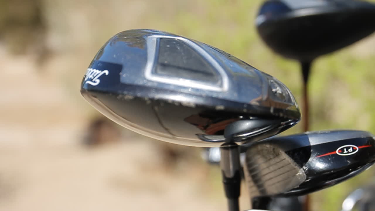 Close-up de taco de golfe