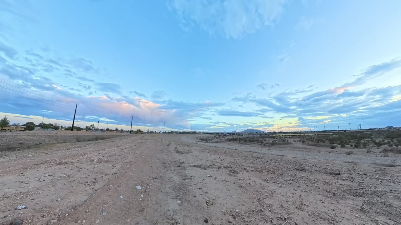 Storm Clouds time lapse at sunset in Gilbert Arizona.