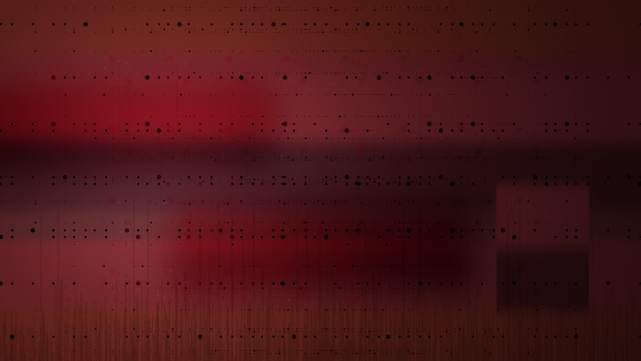 Minimalist high-tech display featuring flickering code and data corruption artifacts. Ideal for cybersecurity documentaries, malware monitoring, and deep web encryption