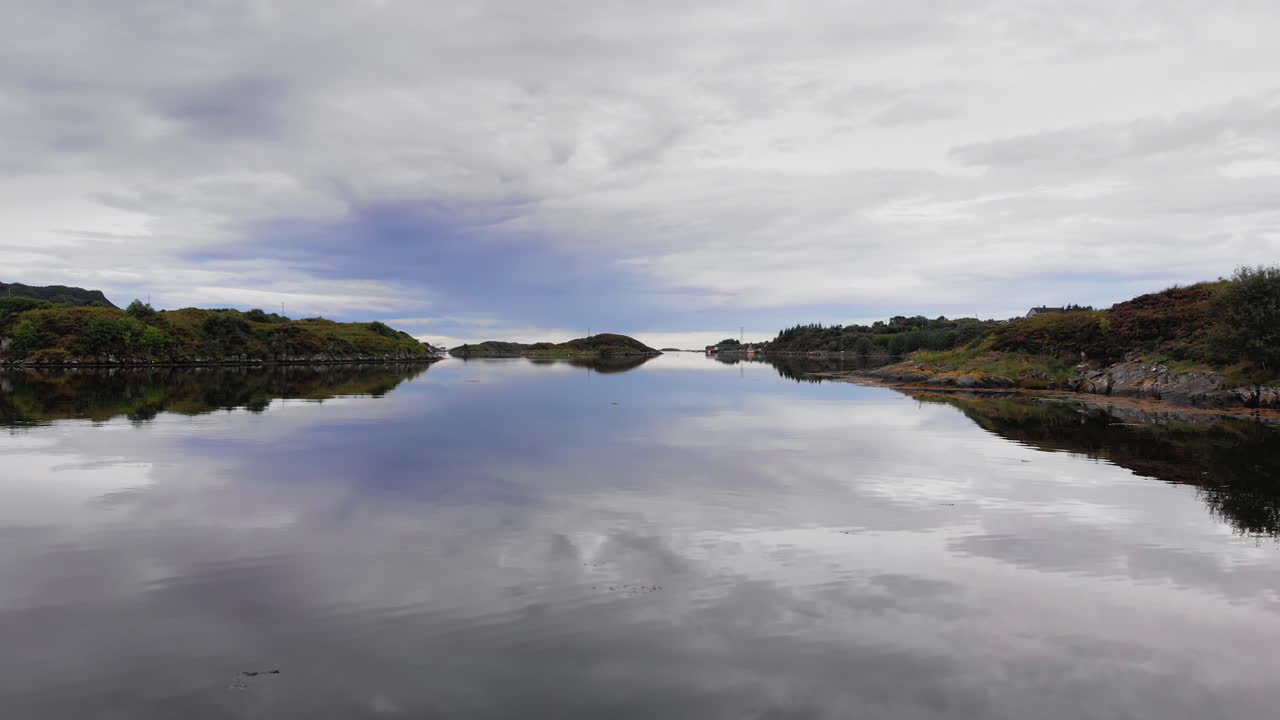 Calm waters bay in Norway