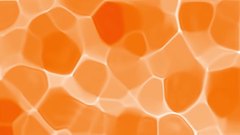 fondo cáustico de onda naranja. agua cáustica orgánica abstracta blanca patrón de textura ondulada líquida en un fondo minimalista naranja agua azul pura y limpia en la piscina bucle de animación 3d 4k
