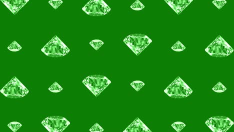 green gemstone pattern