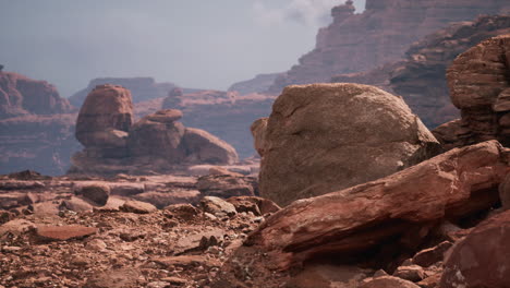 rocas doradas en el gran cañón