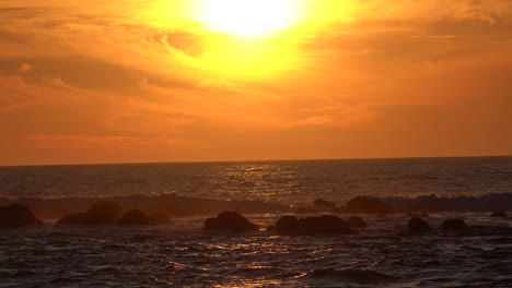 monterey bay, california; 4k coastal sunset