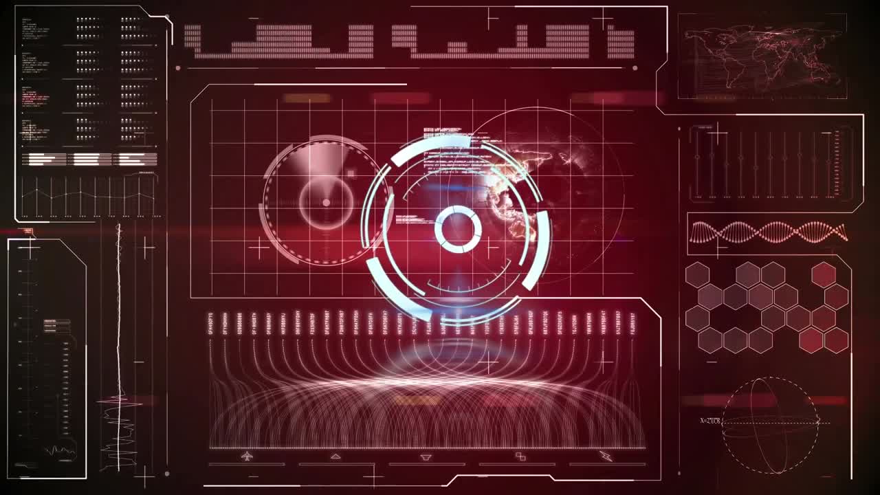 Animation of scope scanning over data processing