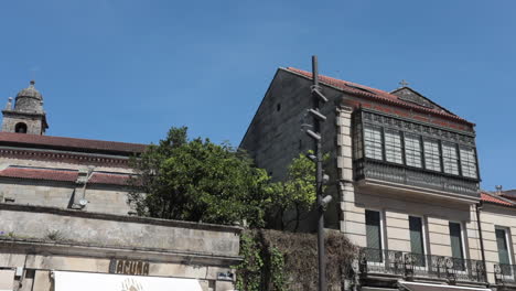 spanish architecture: a beautiful old building in a sunny town