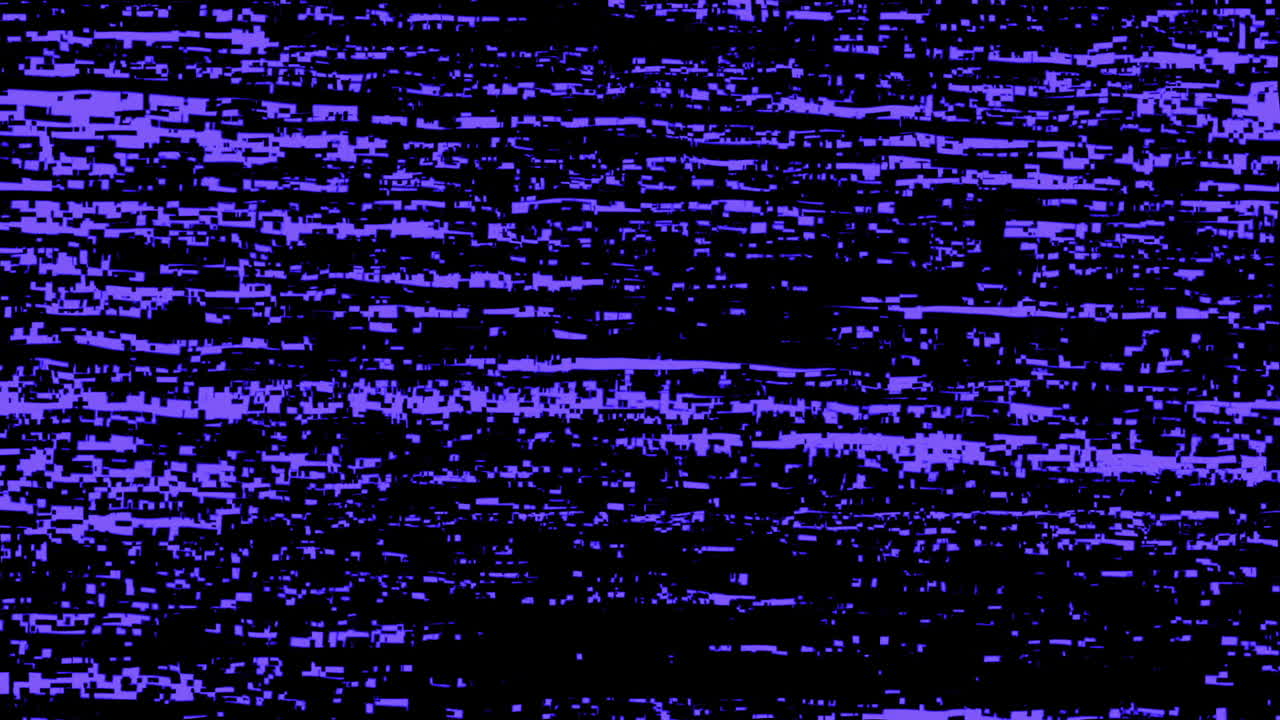 Flickering Purple and Black Digital Glitch Noise Background
