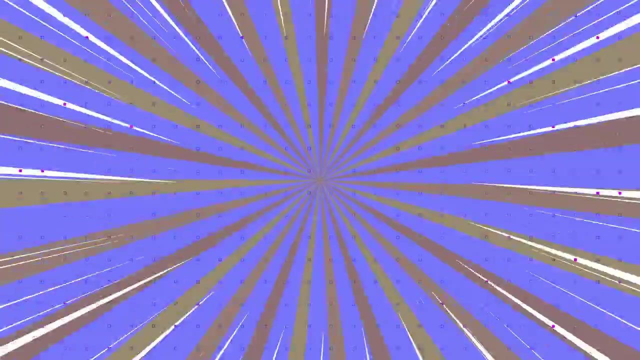 Dynamic Comic Style Sunburst Animation with Speed Lines