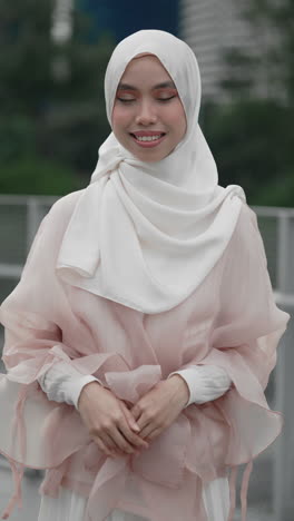 stylish woman in hijab