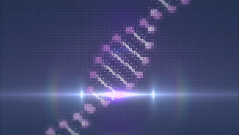 vertical neon stack pulsing in 3d grid scene, with glowing bars and horizontal flare