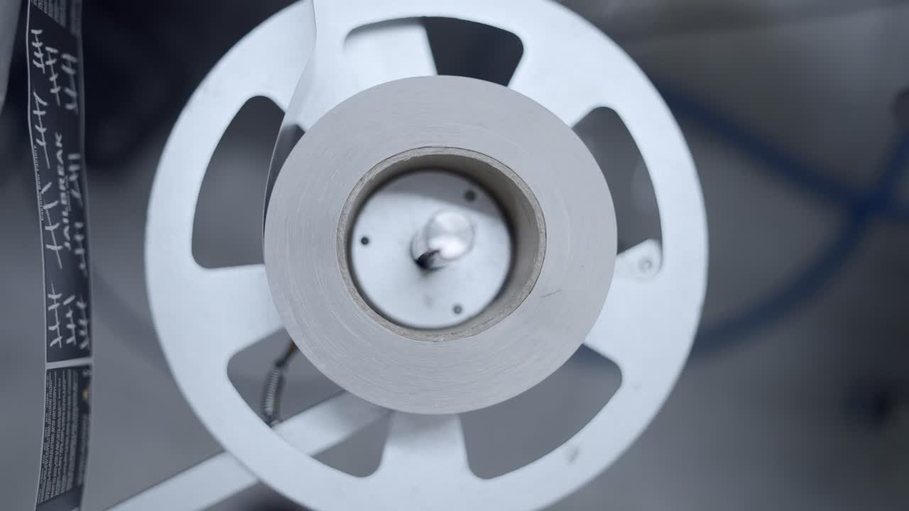 Label Roll on a Spool