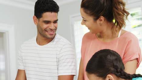 Happy-family-together-in-kitchen