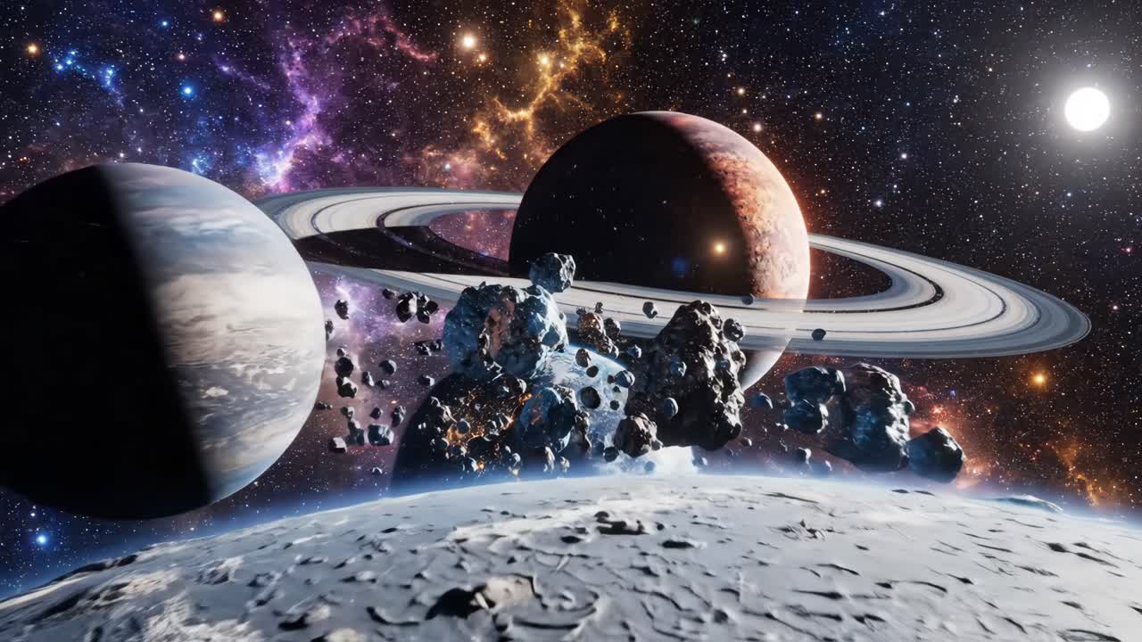 Planets and Asteroids in Space
