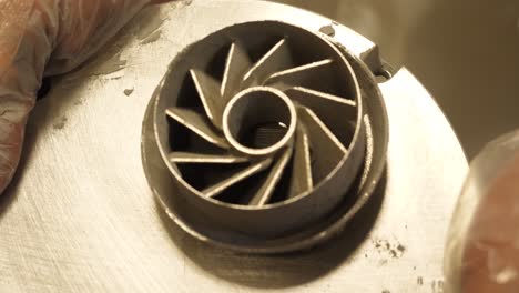 impeler de metal impreso en 3d
