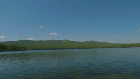 serene lakeside mountain view