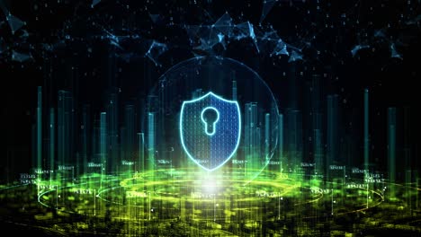 digital city of cyber security. digital data network protection. high speed connection data analysis. technology data network conveying. future technology digital background