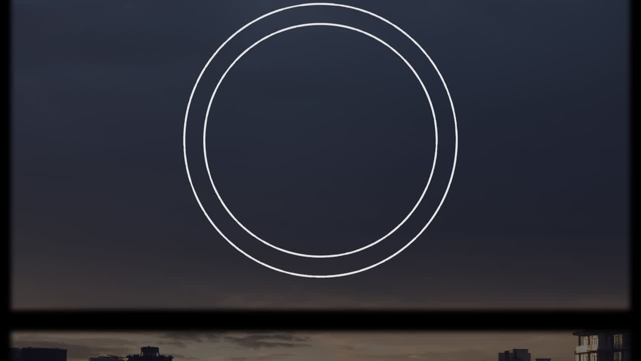 animación de pantalla en movimiento sobre el paisaje marino