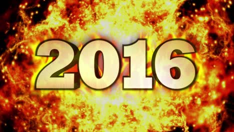 2016 fires text and flame explosion tunnel, with alpha channel, loop, 4k
