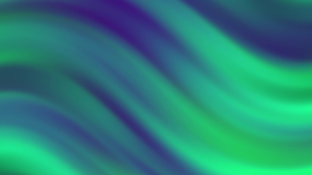 Abstract Green and Blue Wavy Gradient Motion Background