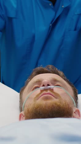patient receiving medical attention