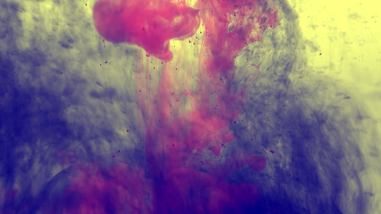 Pink paint organic flow loop 4k.