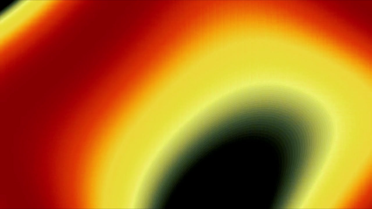 Abstract Motion Background with Glowing Red and Yellow Light Waves