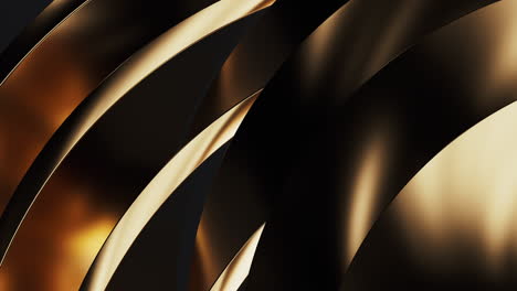 metallic curve geometry background, 3d rendering.