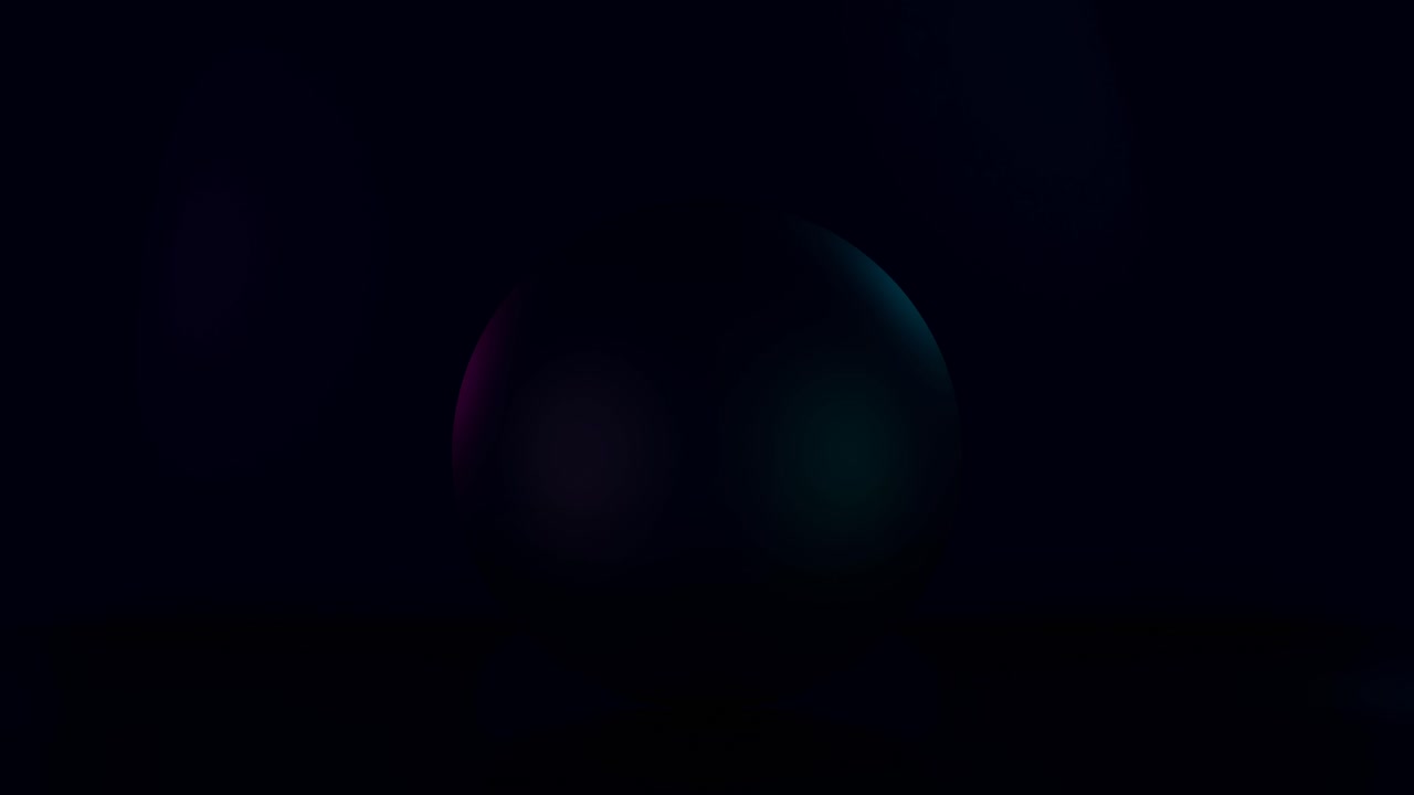 4K looped animation of glowing neon colors light sphere, laser show, disco ball, energy sphere, abstract background in ultraviolet, 3d render, seamless loop 3d animation